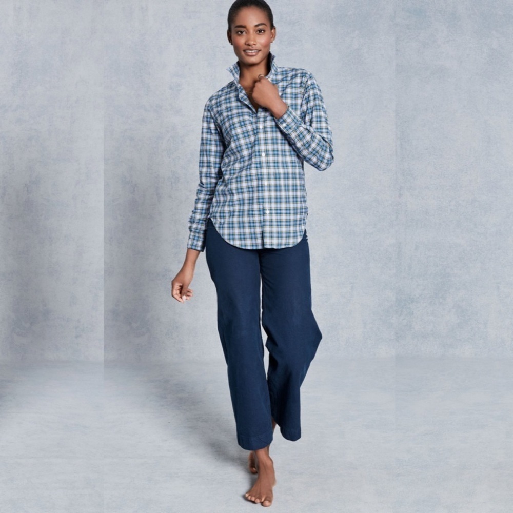 Frank & Eileen Frank Navy and Green Plaid Button-Down Shirt - Picture 6 of 14